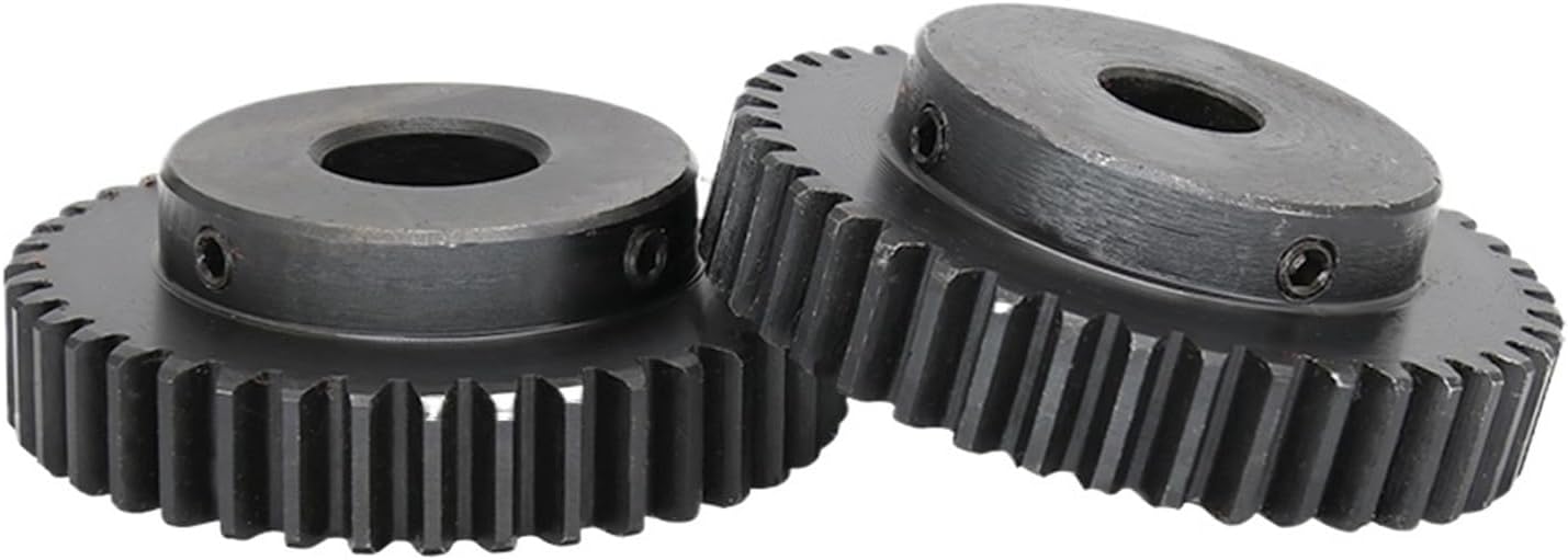 1.5M40T Spur Gear 40 Teeth Carbon Steel SC45 Wheel Thickness 12mm Bore 6-25mm 1Pcs(16 mm)