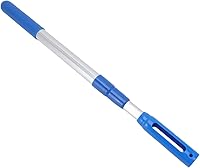 Vista 1 de TOPINCN Poste telescópico para piscina, poste telescópico de aluminio profesional de 3 secciones, mango de red desmontable para redes de espumadera