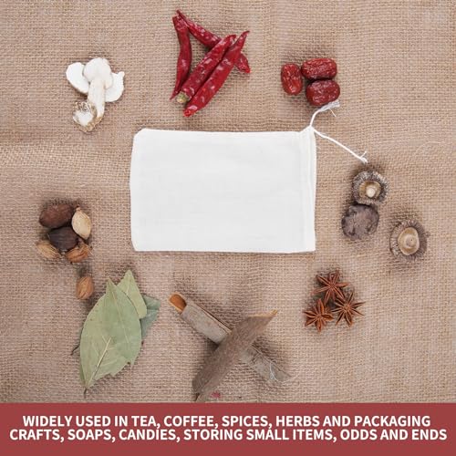 YICHEN Cotton Spice Bags for Cooking & Tea