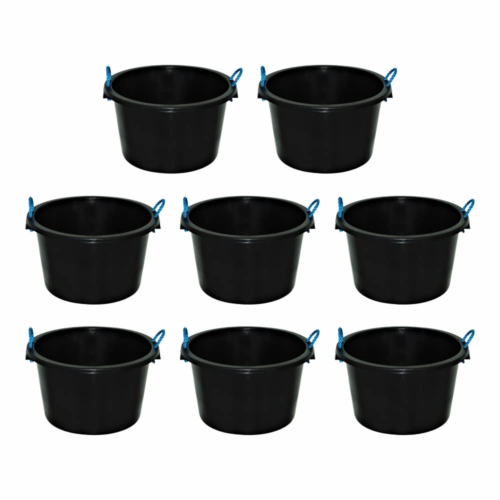 M1ss Black 45L Heavy Duty Multipurpose Plasterer Mixing Cement Muck Water Tub/Bucket Storage Builders Bucket With Rope (8)