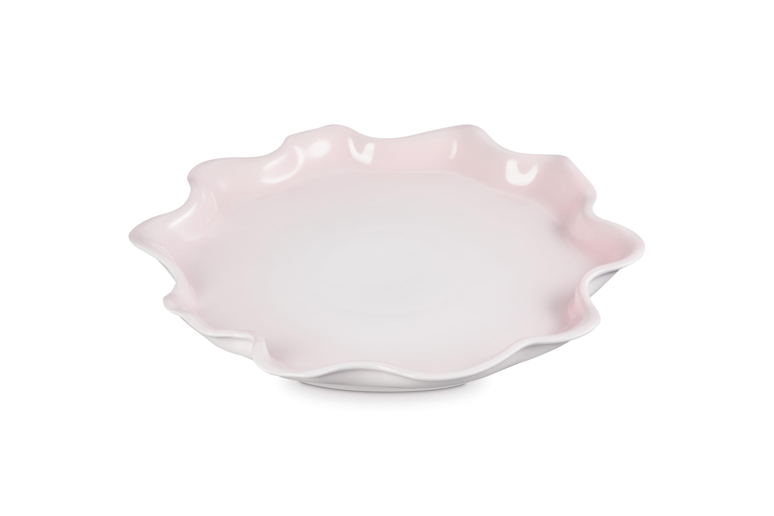 新品　桜色　LE CREUSET oval serving platter Jardin Relief Embossed Oval Serving Platter 36cm Camomille 007