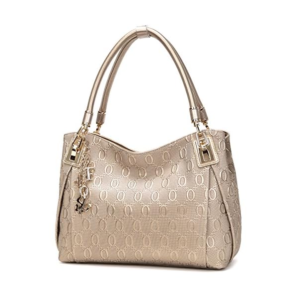 Leather-Handbag-for-Women-Ladies-Top-handle-Tote-Crossbody-Shoulder-Bag FOXER Purses