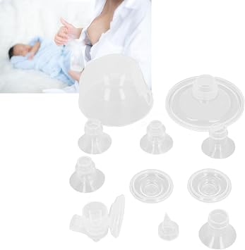 Wearable Breast Pump Flange Inserts 13mm 15mm 17mm 19mm 21mm, Silicone Flange Liners for S9 S10 S12 Compatible with TSRETE Luxlady HAUTURE, Soft Skin - Friendly Replacement Kit wit