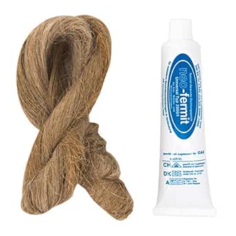 Juego de juntas de rosca: cáñamo de 50 g + pasta de sellado Neo-Fermit 90 g