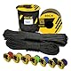 EdcX 3 mm Nylon Paracord 425 (15, 30, 50 and 100m) – 3 mm Type II, 100% Nylon Rope, 3 Strand Rope, 3 mm Nylon Rope in Many Colors (Black, 15 m)