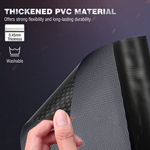 Moko 400X300Mm Diy Pc Case Dust Mesh Filter, [2 Pack] Pvc Dustproof Magnetic Dust Filter Cover, Pc Mesh Grill With Magnetic Frame Strip Computer Cooler Fan Dust Filter For Computer Pc Case, Black #TOP2