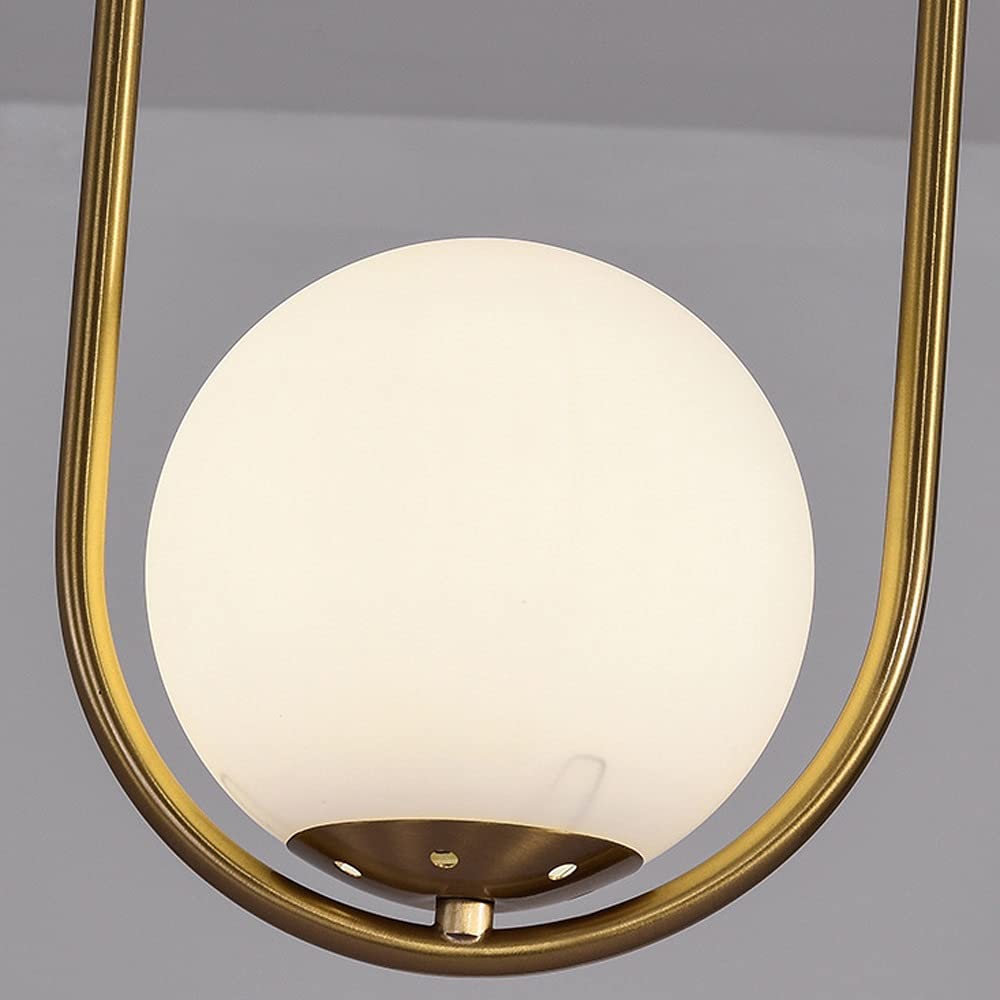 ISCBAFYX Lampa wisząca mosiężna szkło nordyckie Wysokość wynosi 40 cm w pomieszczeniu regulowanego oświetlenia żyrandola wyposażenia restauracyjnego Kuchnia