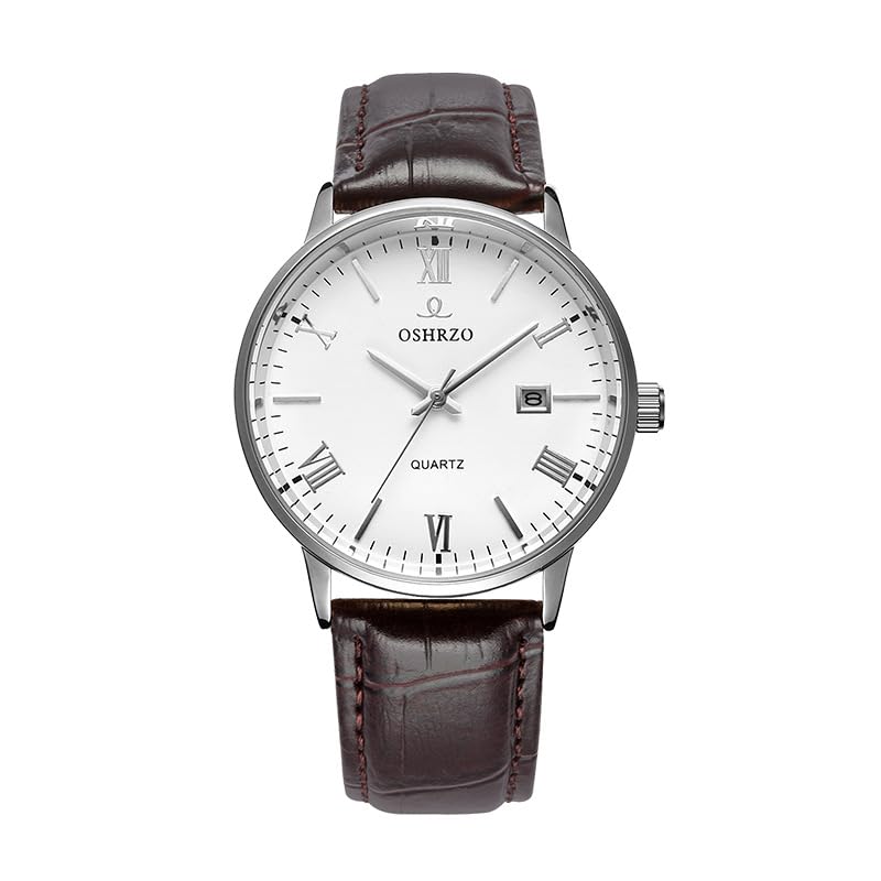 Image of Men's Mechanical Automatic Watch - Leather Strap, Waterproof, Classic Casual Wristwatch