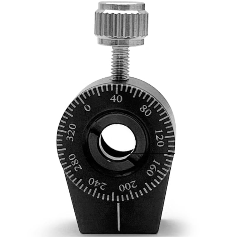 1Pc Embedded Rotating Mount, Polarizer Optical Element Frame, Wave Plate Lens Holder with Scale Manual Rotation (ZZX-M8)