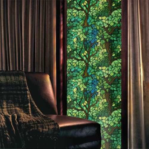 Vinilo decorativo ventana 15.7x118 in verde miniatura 2