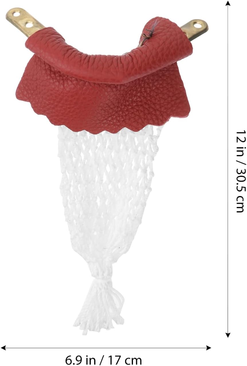 Happyyami 6-Piece Billiard Pockets Set Leather Pool Table Replacement Nets for Snooker Easy Install Preset Screw Holes