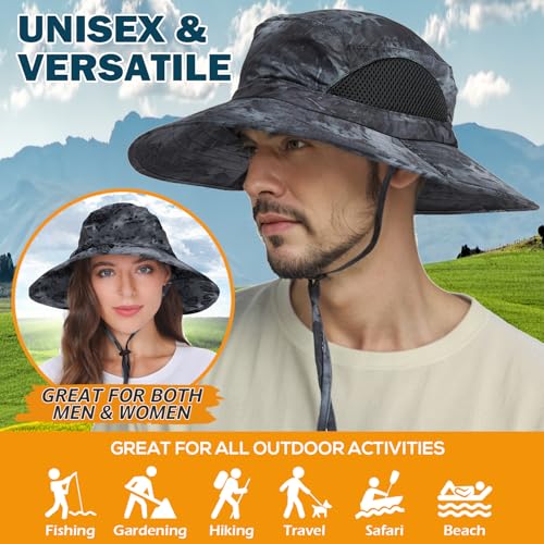image for EINSKEY Wide Brim Sun Hat, UPF 50+ UV Protection Waterproof Packable B