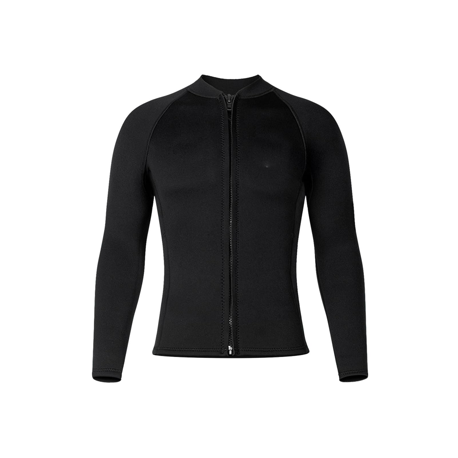 Generic Attrezzatura Subacquea da Uomo in Neoprene da 3 Mm, Muta Termica Ad Alta elasticità per attività in Acque Fresche, Top a Maniche Lunghe in 2 Pezzi e Pantaloni