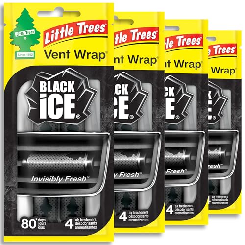 LITTLE TREES Car Air Freshener - Black Ice (16-Pack)