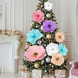 Fullhawl Riesige Papierblumen-Dekorationen für die Wand, 50,8 cm, 30,5 cm, 3D-Kunstblumen...