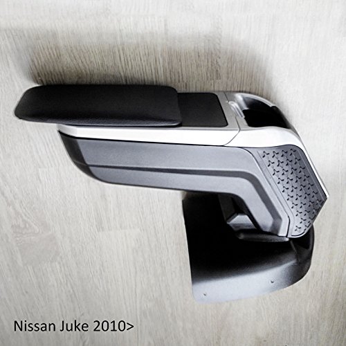 Armrest Car Center Console Automotive Storage Box Black&Silver Sport Line Centre Arm Rest Fit Nissan Juke 2010- #TOP2