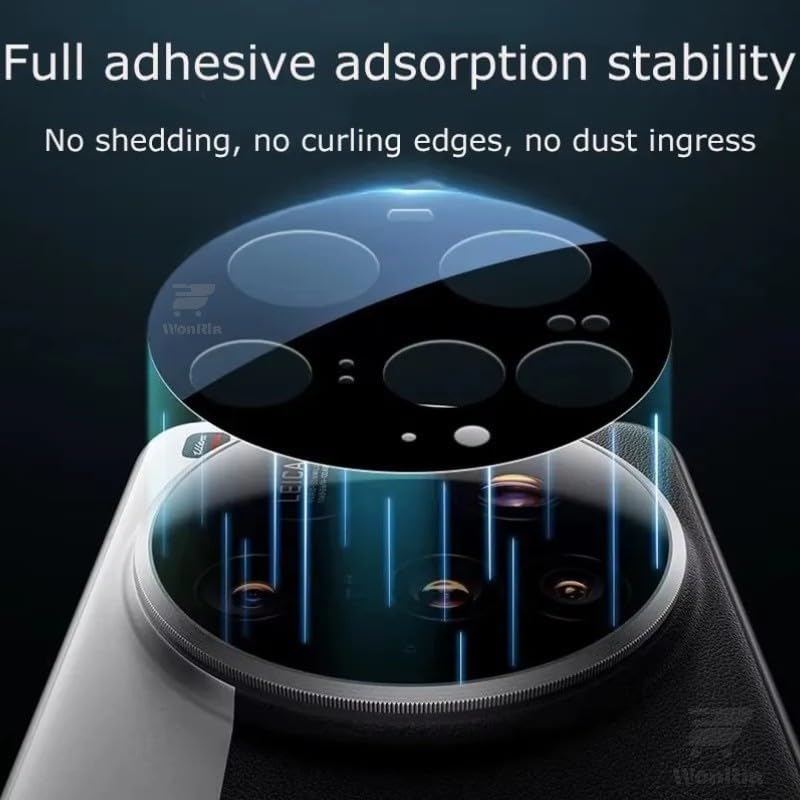 Image of Pack 1- Back Camera Glass Protector Compatible with Xiaomi Mi 17 Ultra 5G [3D Premium] Camera Glass Protector (Black)
