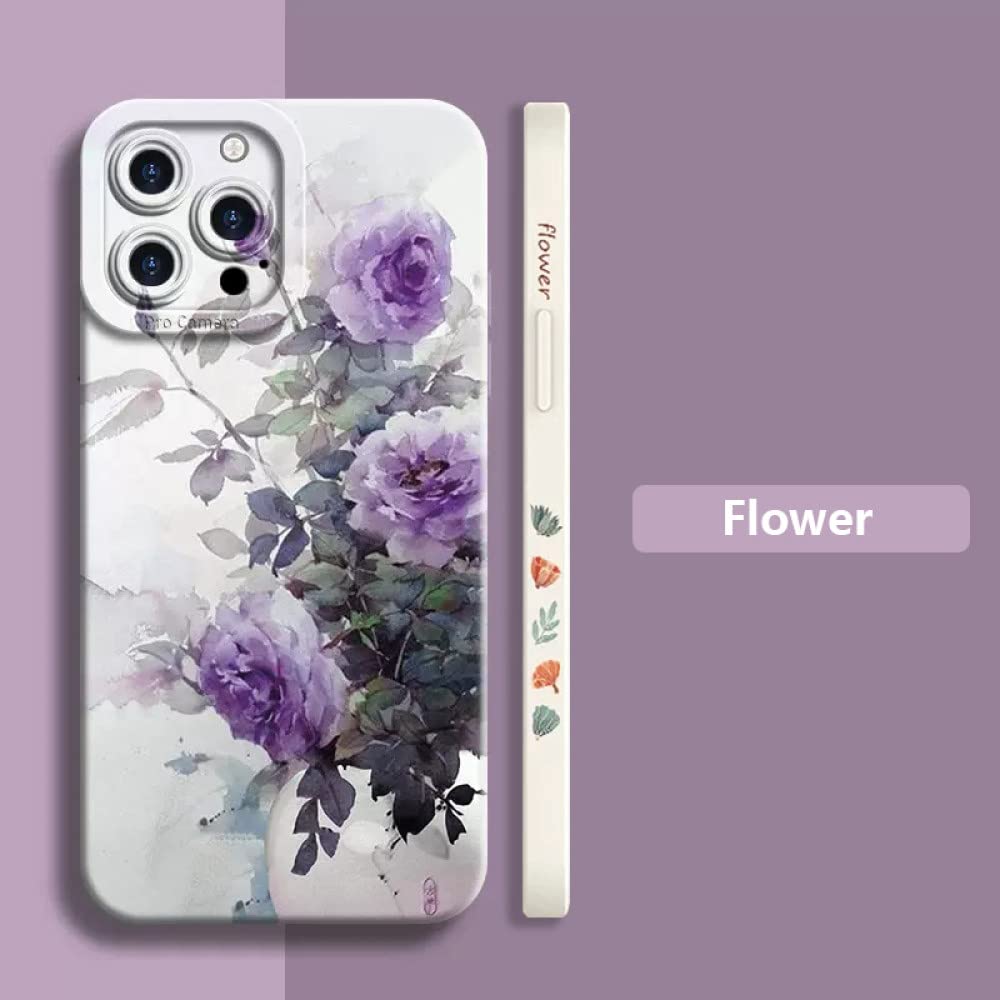 Funda de teléfono con Planta de Flores para Samsung S23 Ultra S22 Plus S21 S20 FE Note 20 A32 A52 A72 A13 A33 A53 5G A04, 6, para A72