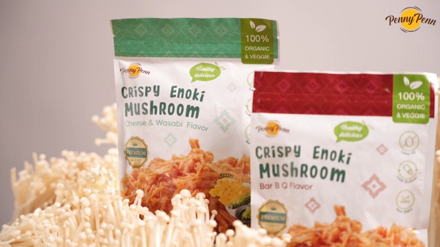 enoki mushroom snack