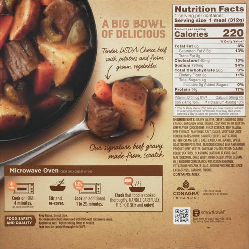 Marie Callenders Slow Roasted Beef Pot Roast Bowl Convenient Microwave Meal With Beef Pot Roast in Savory Gravy — view 2