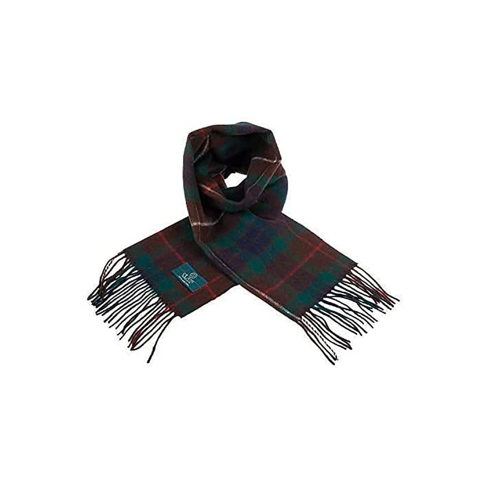 Clans Of Scotland Unisex Fraser Hunting - 100% Pure Lambswool Scottish Clan Tartan Scarf- 100% Wool - Pure Wool Tartan Scarf - In Various Tartans - Perfect For Men And Women - 12X60 Inches
