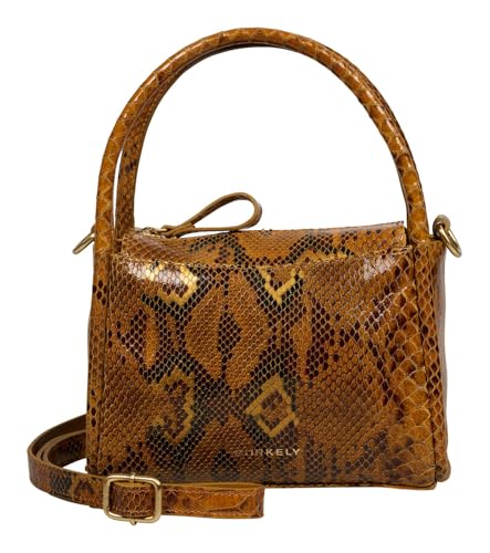 Sac à main Burkely cuir python marron : la solution élégante pour tout ranger