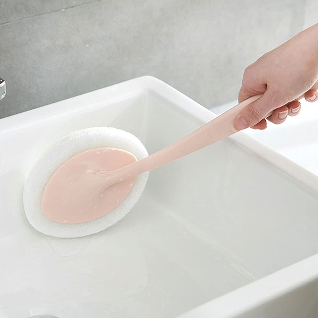 Escobilla Baño/Escobilla y Portaescobillas de Baño Escobilla De Baño Multifuncional, Escobilla De Baño De Mango Largo, Escobilla De Baño De Doble Uso De Color Sólido for Cocina Y Baño, Escobilla De Ba