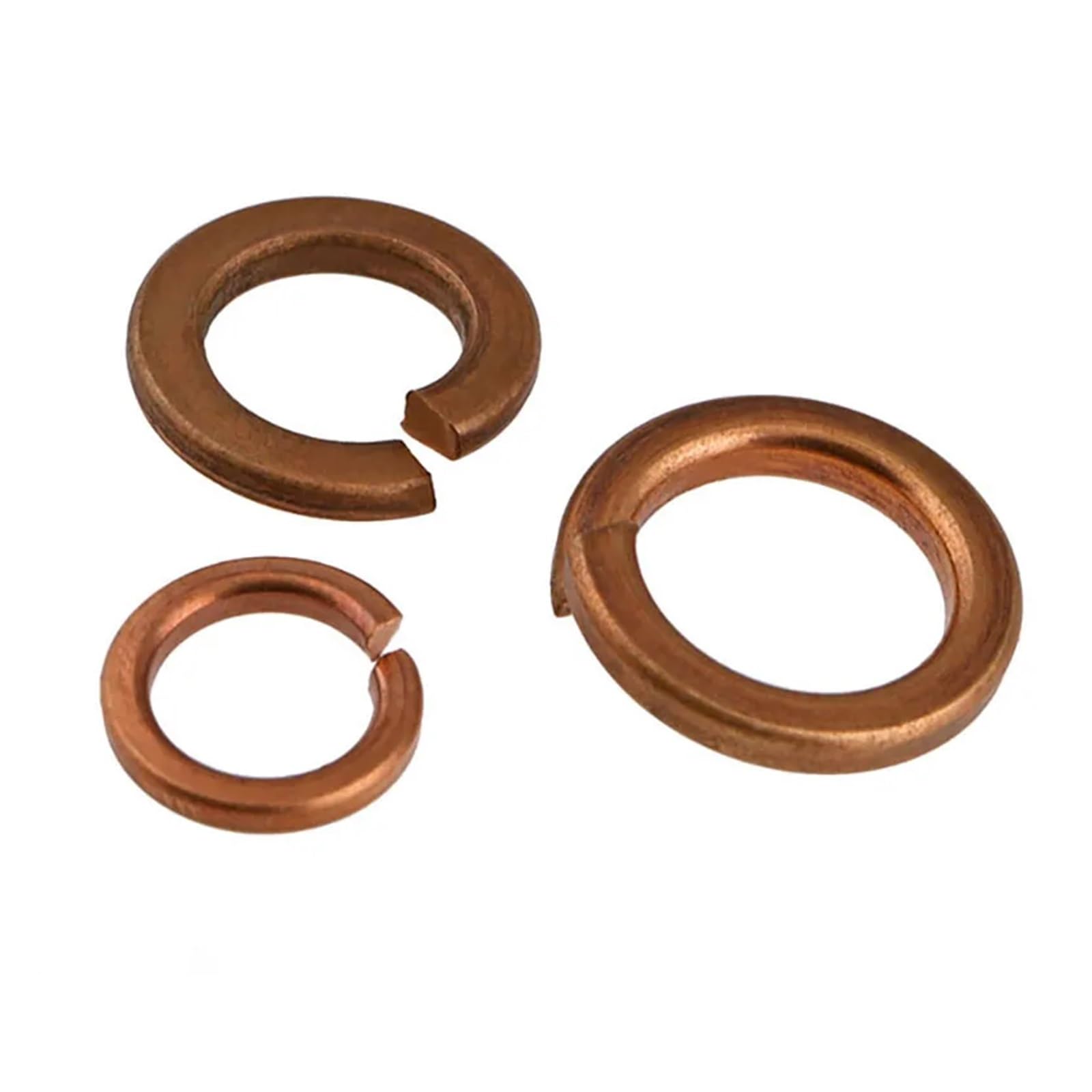 Set Assortito di rondelle in Ottone, Rondella Elastica in Ottone Bronzo Rame Rondella di Sicurezza Divisa M3 M4 M5 M6 M8 M10 M12, 5 Pezzi(M4)