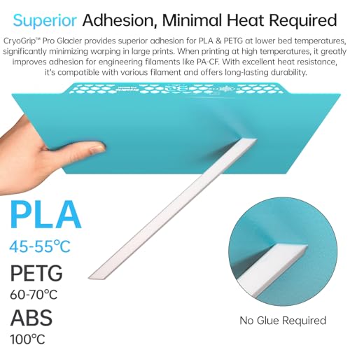 Image of BIQU CryoGrip Pro Glacier Panda Build Plate for Ender-3 /V3 /Pro /V2 /V2 Neo /Ender-5 /K1C /K1 Adventurer 5M Kobra Neptune 3 Pro /4 3D Printers 235x235mm Double Sided Fine Textured Spring Steel Plate