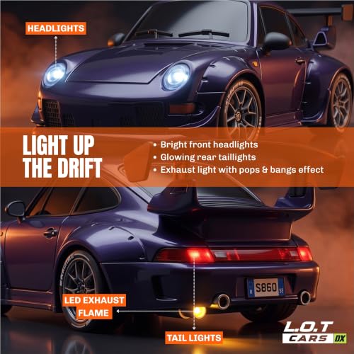 Image of Zipp Remote Control Car | 20Kmph, 2.4Ghz | Rc Drifting Car, Rc Car 4x4, Drift Car Remote Control Range Upto 100m, Multi-Mode LED Lights (Burnout Prism)