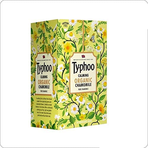 Typhoo Calming Organic Chamomile Caffeine Free Tea Bags (20 Tea Bags