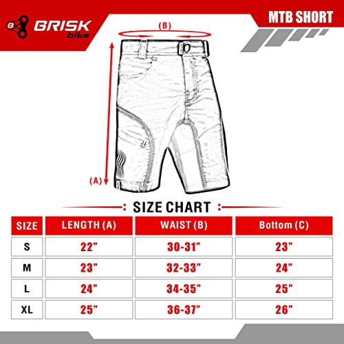 Brisk Bike pantaloni mtb pantaloncini ciclismo