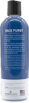 Bark2Basics Face Furst Scrub Dog Shampoo - 16 oz, Exfoliates and Gently Cleans Facial Area, Helps Remove Tear Stains, Blueberry Facial | Ready to Use Pet Grooming Face Wash, Helps Remove Tear Stains, Exfoliates Dead Skin, Gentle Around Eyes, Groomer Grade