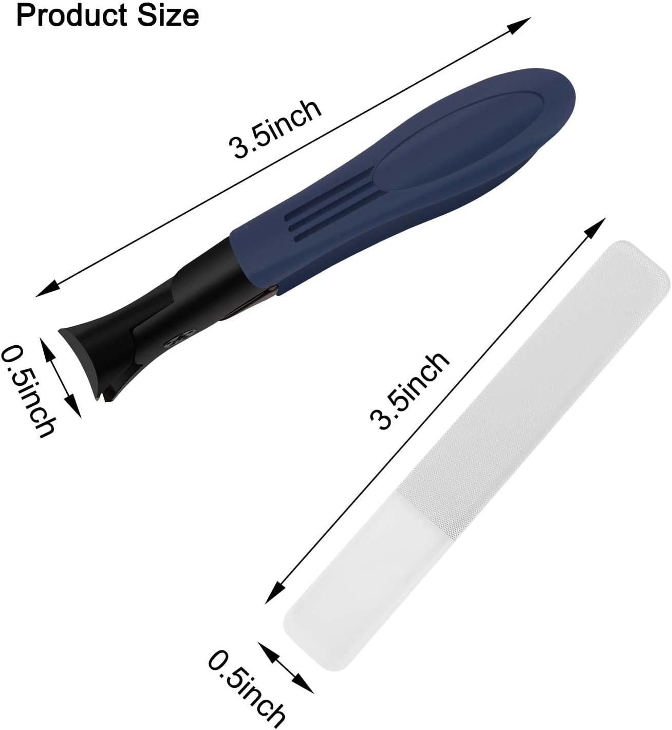 Toenail Clippers for Seniors Women Men, Heavy Duty Thick Nail Clippers | Professional Long Handle Non-Slip Large Sharp Wide Jaw Opening Stainless Steel Ingrown Fingernail Clipper Set with File