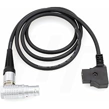 HangTon High Flex Power Cable D-tap P-tap to Right Angle 8 Pin for ARRI Alexa Mini, Amira, Alexa Mini LF Camera 30cm, Right Angle 8-Pin