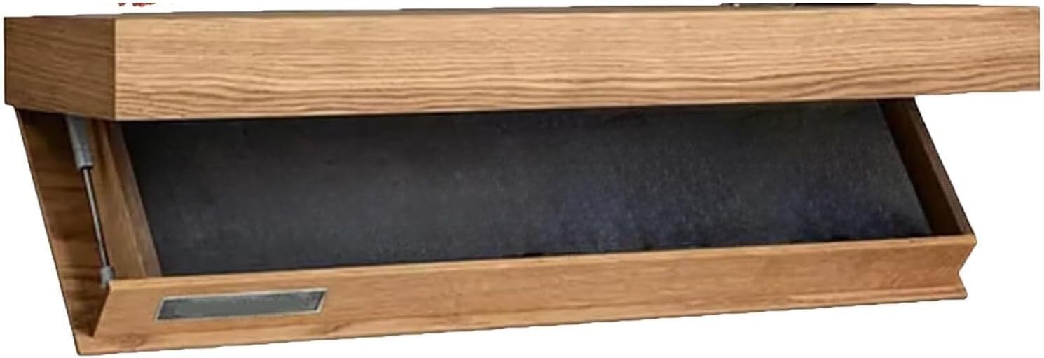 Mensola con Cassetto Segreto Mensola a Muro con Nascosto Mensola a Muro con Scomparto Segreto Scomparto Nascosto for Soggiorno o Ufficio mensola con (Wood)