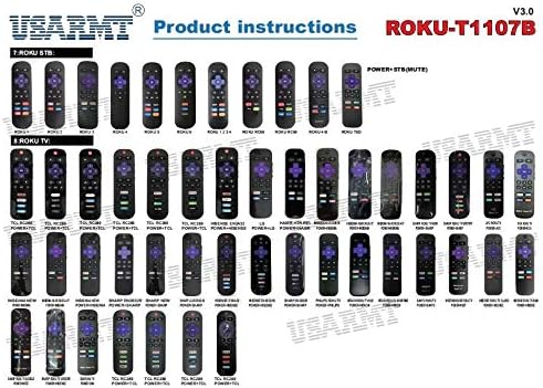 Miniatura 2 de Control remoto universal para todos los televisores Roku apto para Roku 1234 HD LT XS XD, HisenseTCLSharpInsigniaONNSanyoLGHitachiElement Roku TV
