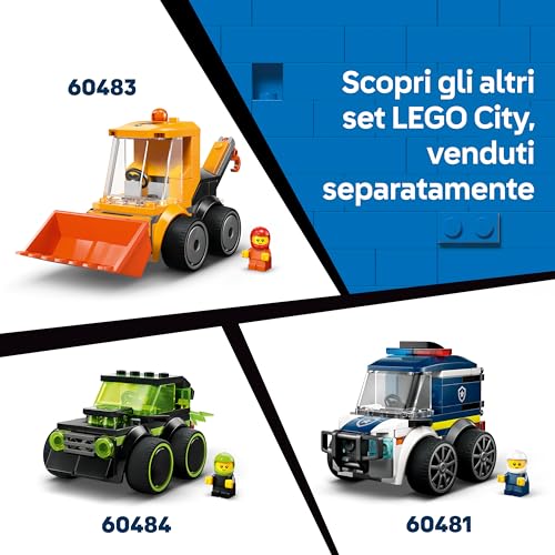 City Veicoli – Autopompa - Mini Camion Giocattolo di Emergenza con Minifigure Junior di un Pompiere - Regalini Fine Festa di Compleanno - Idea Regalo da Collezione per Bambini da 5 Anni - 60482 - Lego - Immagine 6