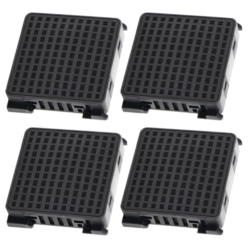 Benfosh Pack de 4 filtres à charbon actif pour réfrigérateur Liebherr Fresh Air, remplace 7440021-00 [9096989, 988246001, 988246000, 9882429] - noir