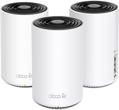 TP-Link Deco XE75 AXE5400 Tri-Band WiFi 6E Mesh System - Wi-Fi de hasta 7200 pies cuadrados, clasificación Engadget mejor malla para la mayoría de