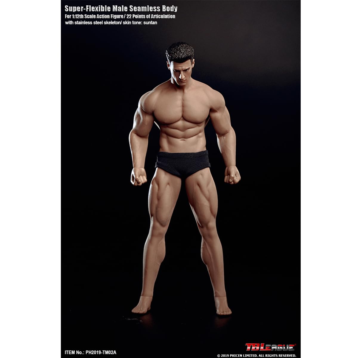 Amazon.co.jp: HiPlay TBLeague 1/12 シームレス 男性 筋肉素体 ヘッド