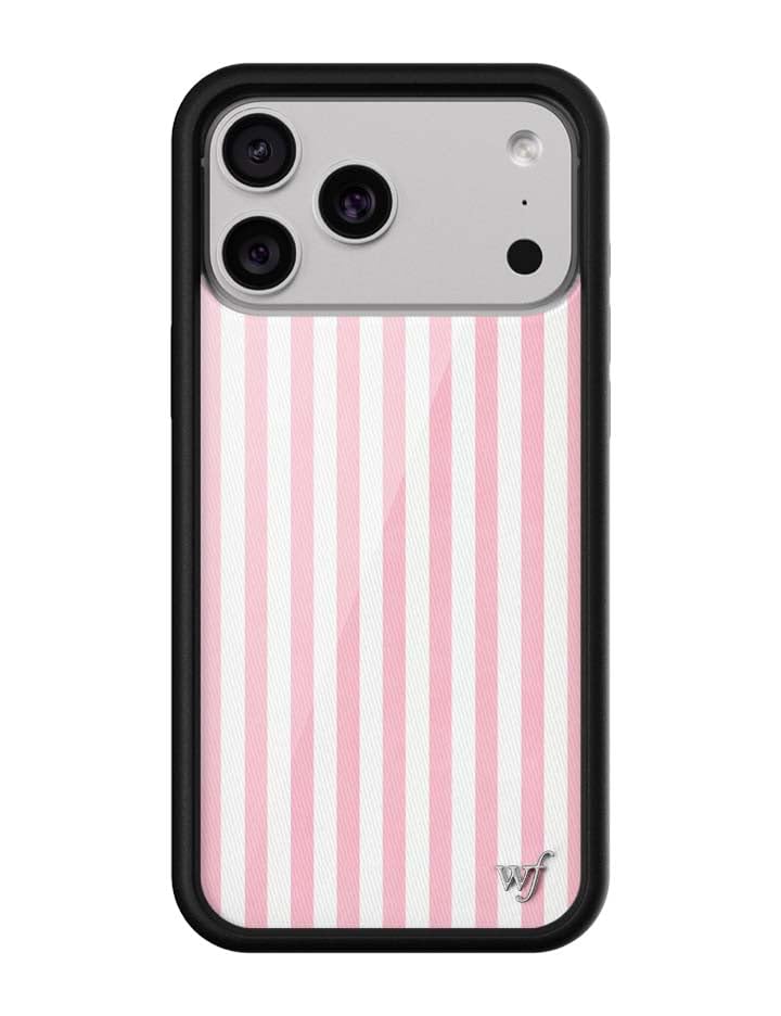 Image of Wildflower Cases - iPhone 17 Pro Max Compatible - Pink Stripes