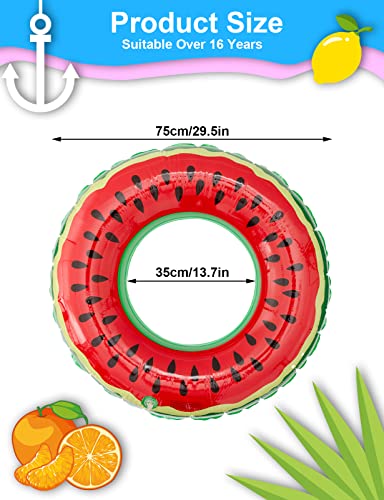 Pukitt 3 anelli da nuoto gonfiabili con pittura a