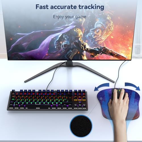 Image of TECKNET Ergonomic Mouse Pad with Wrist Support