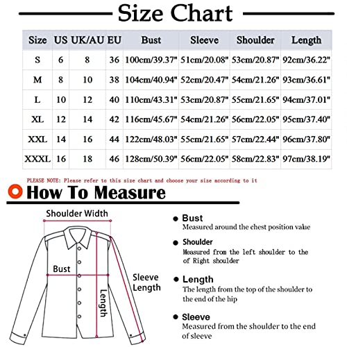 Coat For Women,Trench Coats For Women Womens Warm Lined Fleece Plaid Flannel Shirt Jacket Leather Trench Coat Women's Casual Oversized Button Shirt Jacket Womens(2-Orange,3X-Large) #TOP4