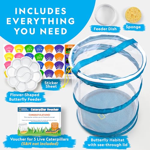 image for National Geographic Butterfly Growing Kit - Butterfly Habitat Kit with