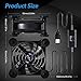 SCCCF Quiet 80mm USB Fan, 5V USB Portable Cooling Fan for Flat Panel Xbox DVR PlayStation Router TV Receiver Computer Cabinet Cooler
