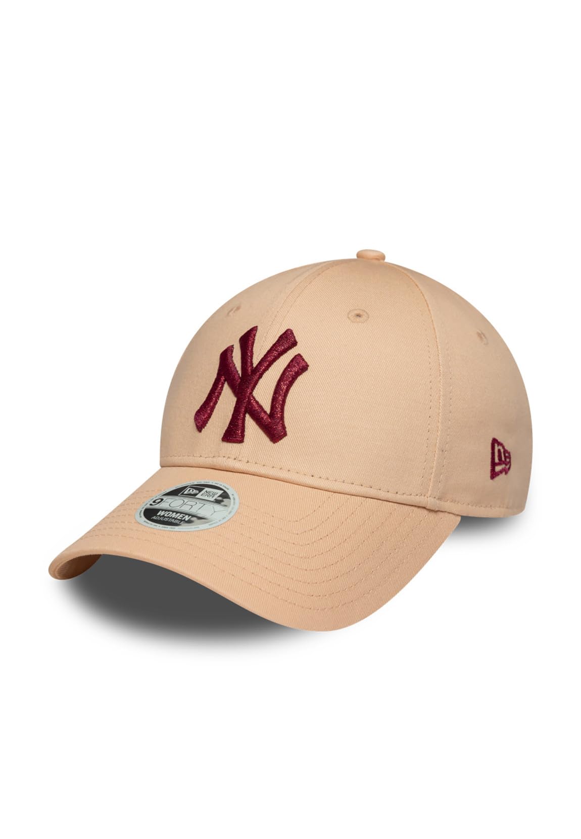 New Era 9Forty Womens Cap - Metallic New York Yankees Peach