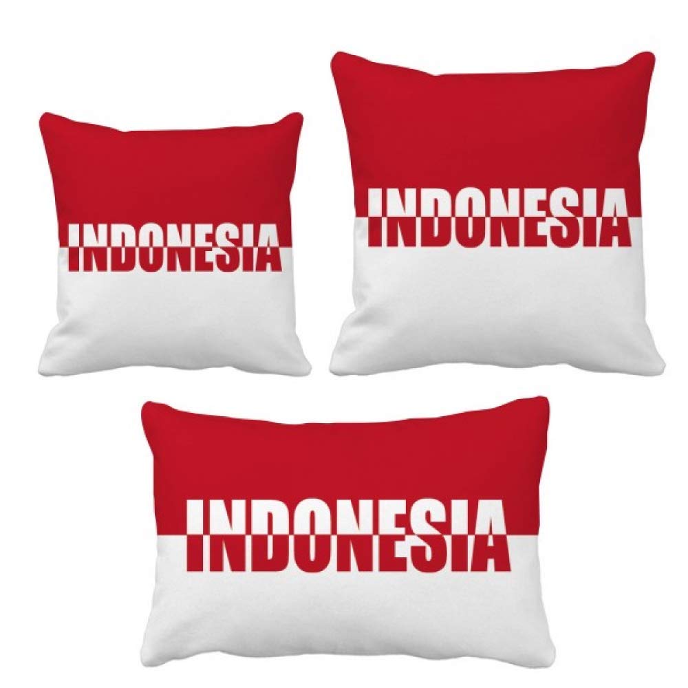Coussin drapeau de l'Indonésie ensemble haut de gamme décoration de canapé élégante