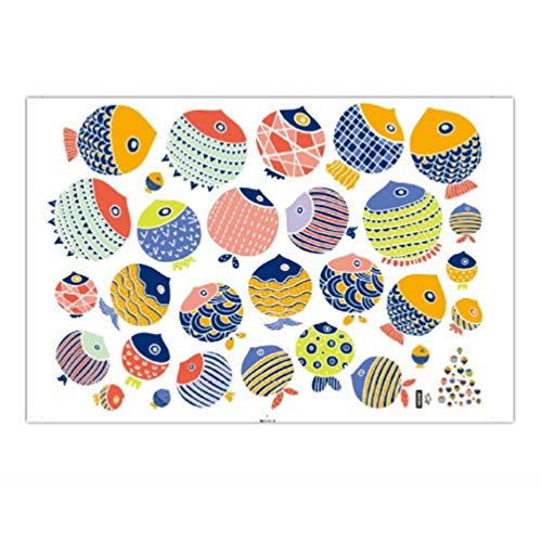 Adesivos de desenho animado de animais do mar SUPVOX adesivos de parede adesivos de azulejo papel de